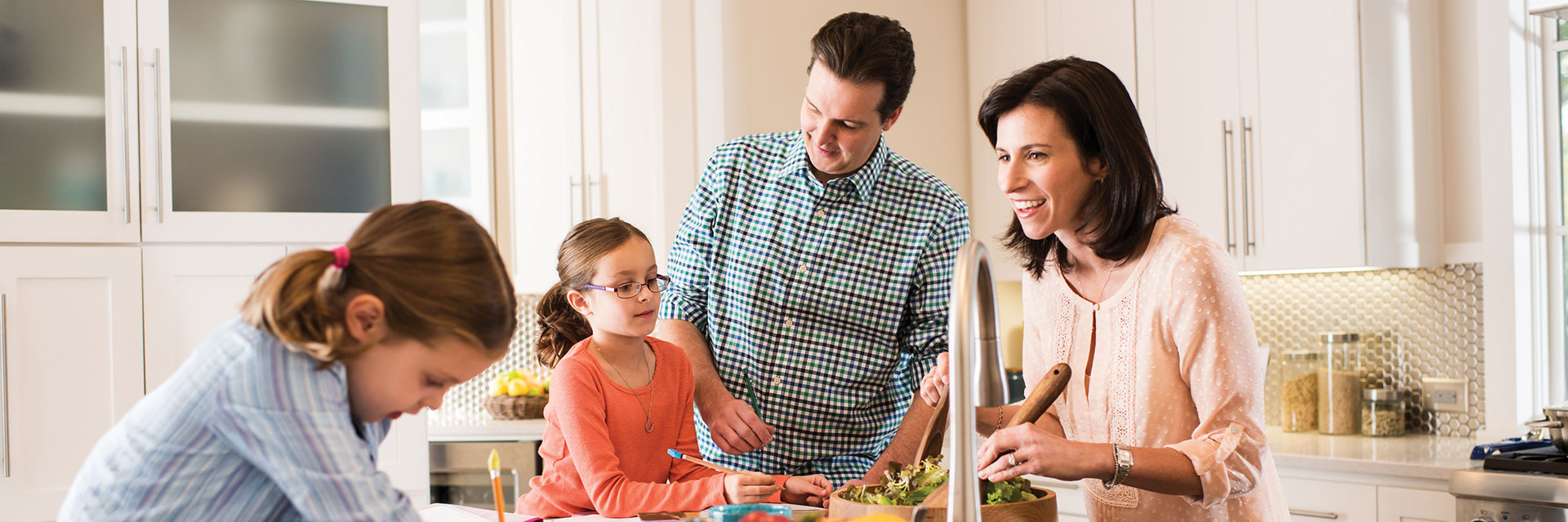 Family in Kitchen
