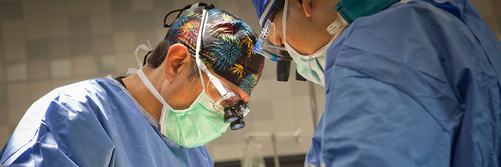 Two doctors in surgery