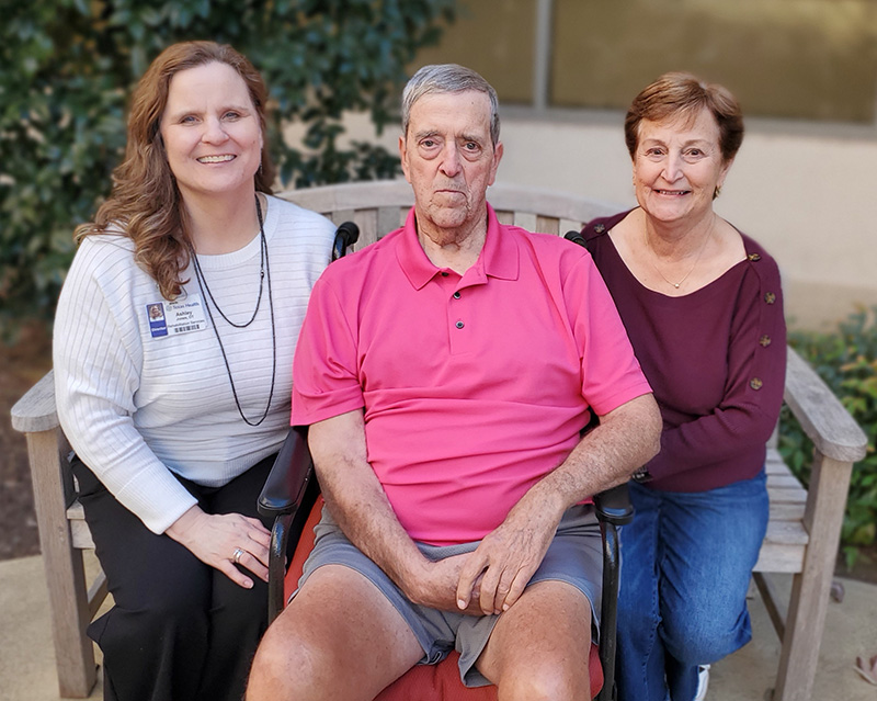 Ashley Jones with Ozzie and Mary