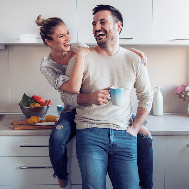 Couple in Kitchen