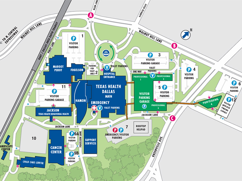 Texas Health Dallas Campus Map