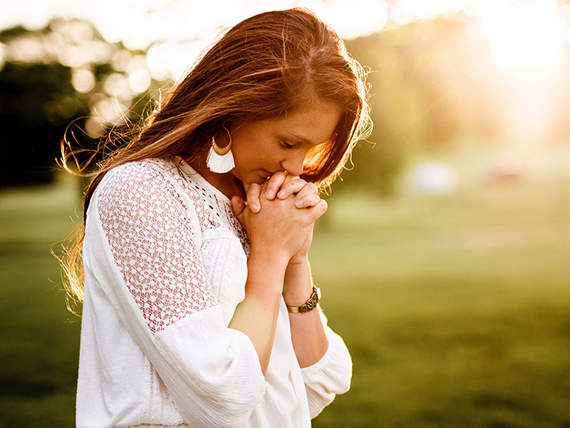 Woman praying
