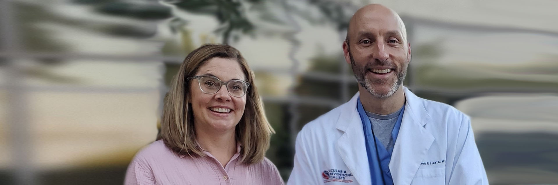 Stroke Survivor Tiffany Rubenkoenig and Her Physician Matthew Fiesta