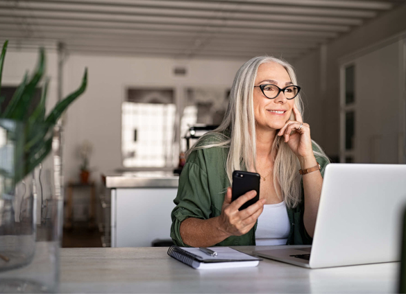 Women working on laptop