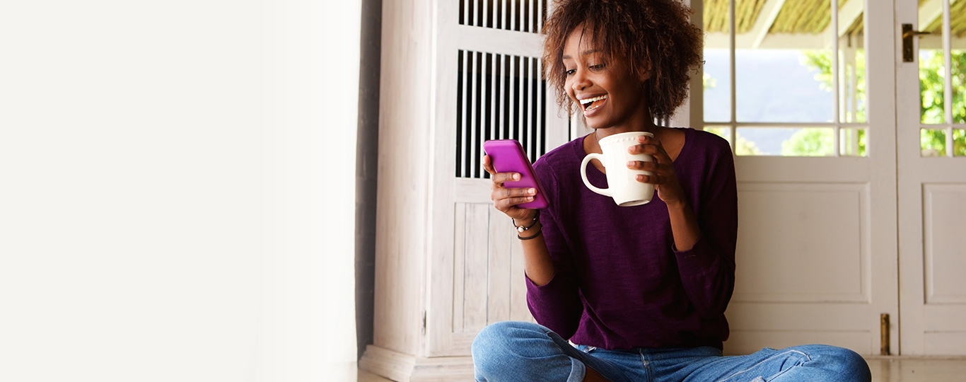 Health Assessment Women with Mobile on hand