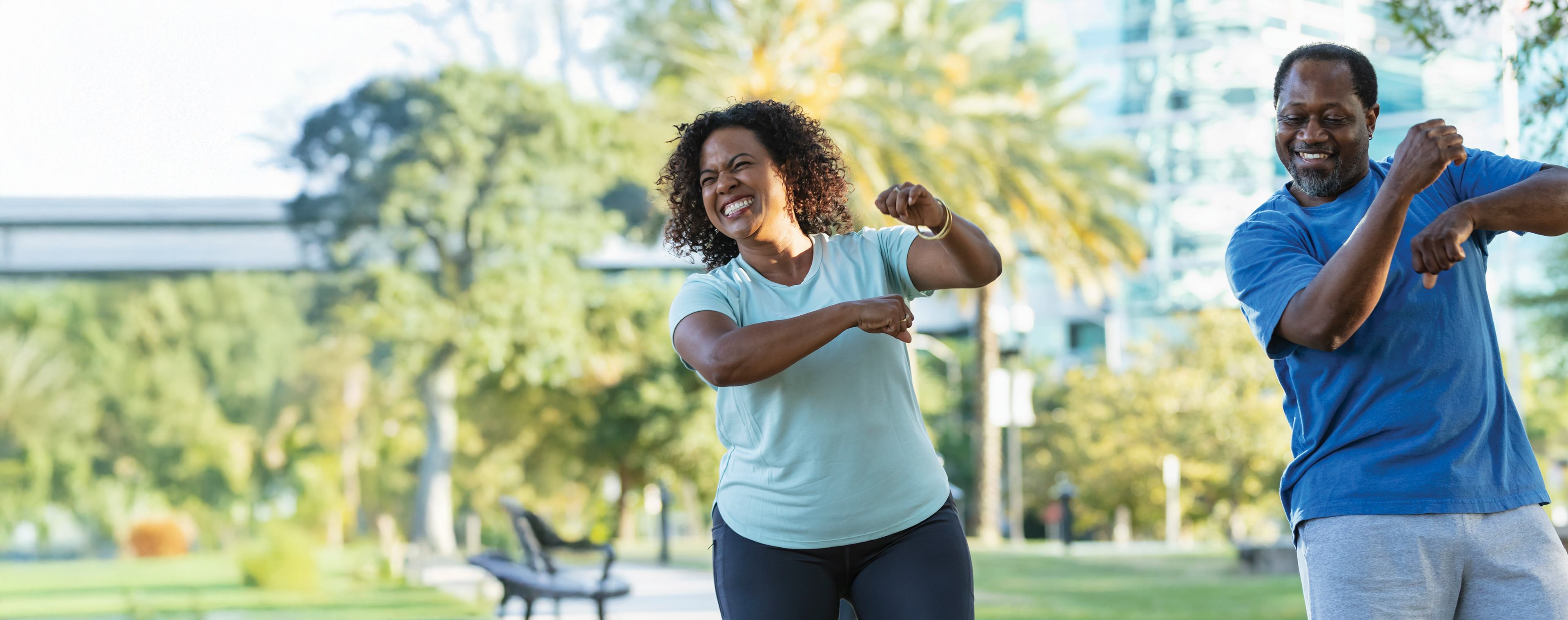 Couple Dancing at Park