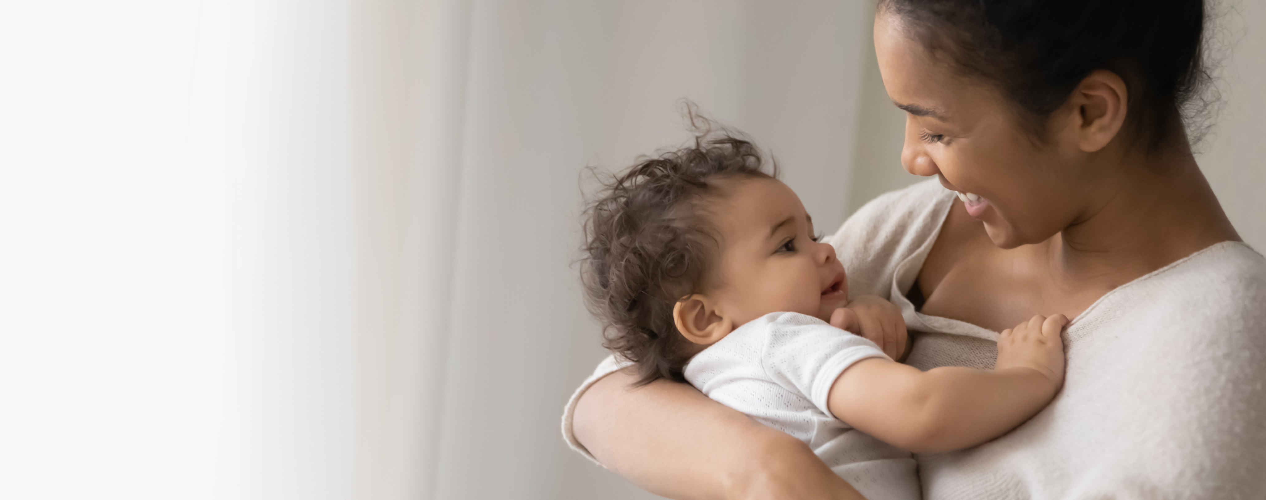 Women Holding her child