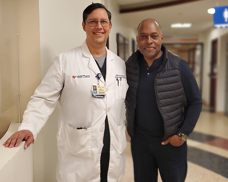 Yon King with Dr. Peterman
